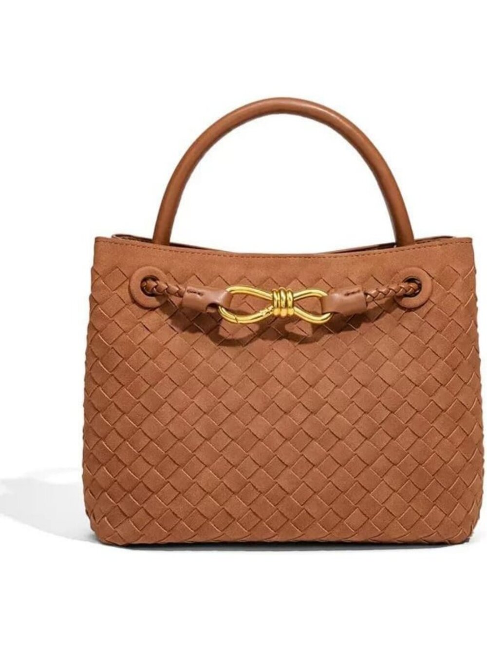 Stylish Woven Tote Bag for Women | Leather Shoulder Handbag & Top Handle Purse